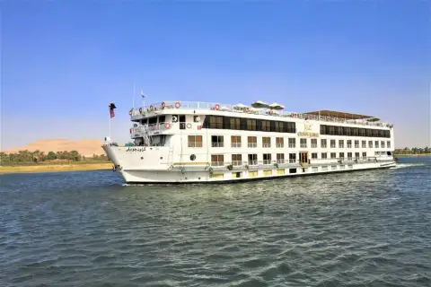 Jaz Crown Jubilee sailing peacefully along Nile