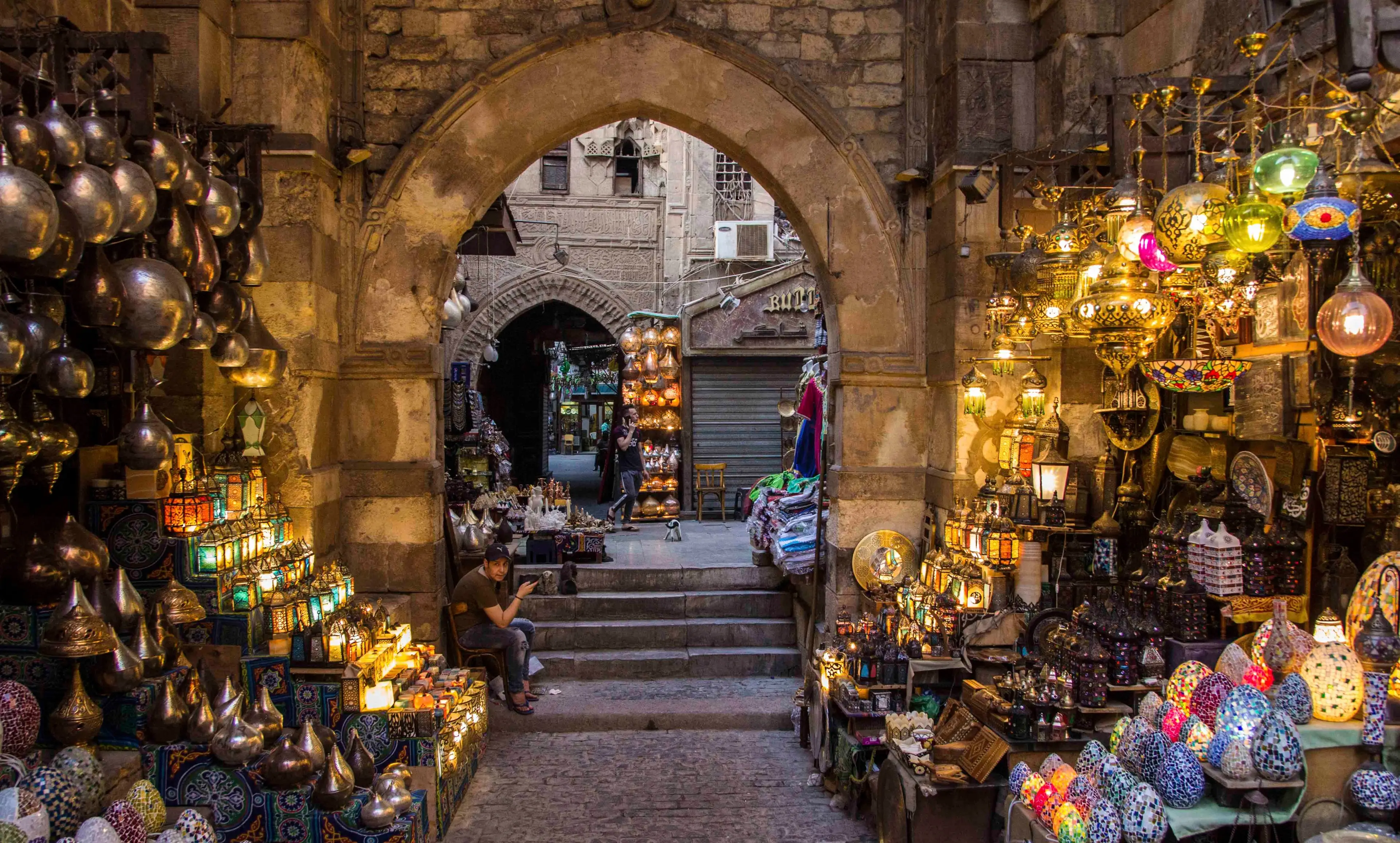 Khan El-Khalili bazaar in Old Cairo