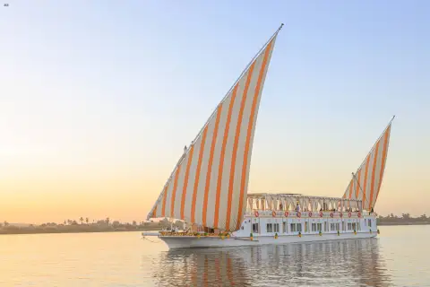 Luxury Nile Palace Dahabiya cruise between Luxor and Aswan