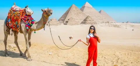 Cairo Day Tour to Giza Pyramids & Khan El Khalili Bazaar featuring the Great Pyramids
