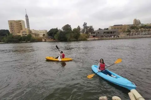 Cairo Kayaking Tour on The Nile River featuring kayaking experience in Cairo
