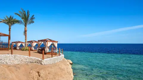 Sunset and night view Red Sea Sharm El Sheikh cruise