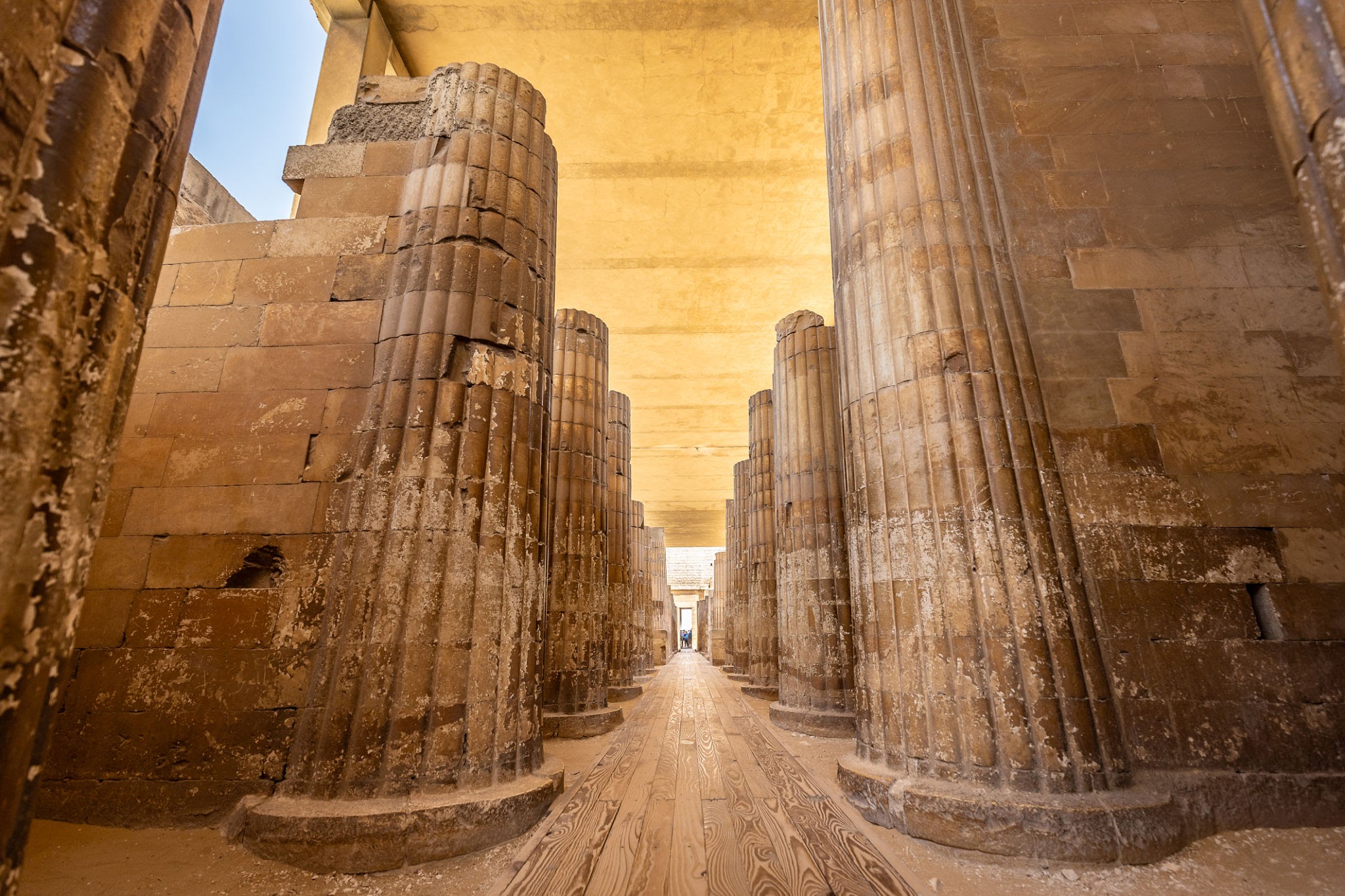 From Mud Shrines to Proto-Doric Columns: The Stone Legacy of Ancient Egypt