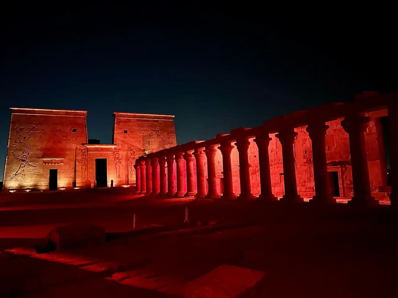 Tour dello spettacolo di suoni e luci del Tempio di Philae ad Assuan