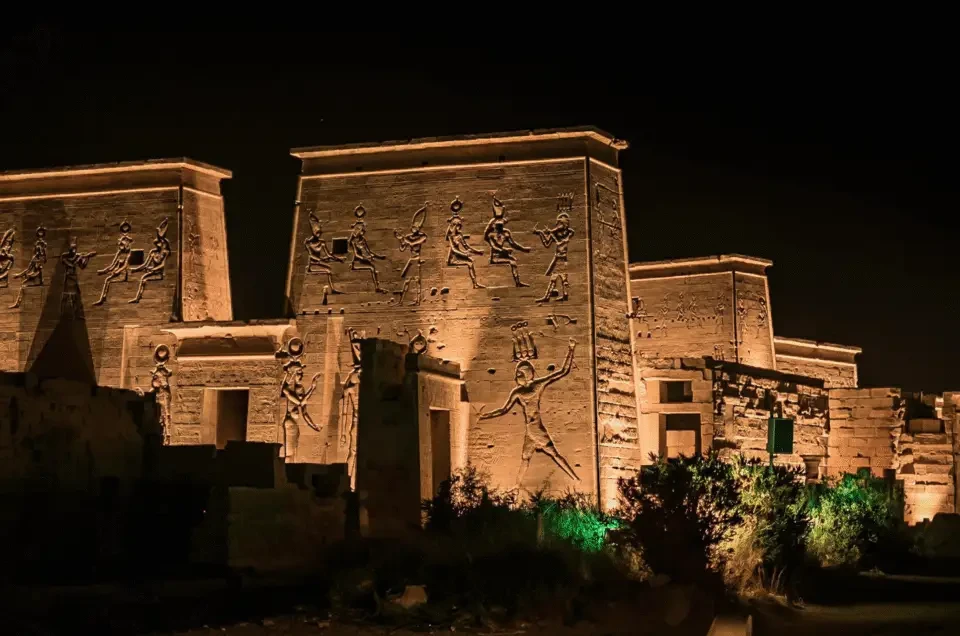 Tour dello spettacolo di suoni e luci del Tempio di Philae ad Assuan