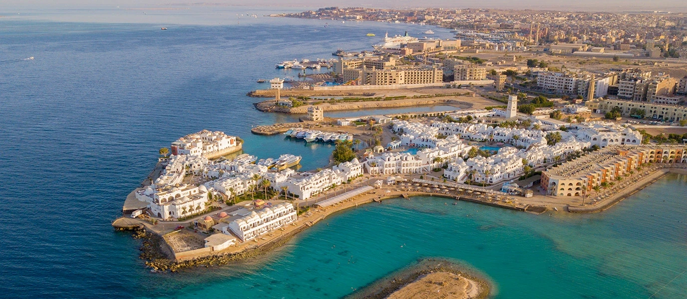 Beautiful beaches in Hurghada, Egypt