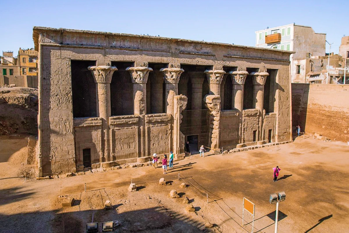 Esna Temple visited during the Queen Nefer Dahabiya Cruise