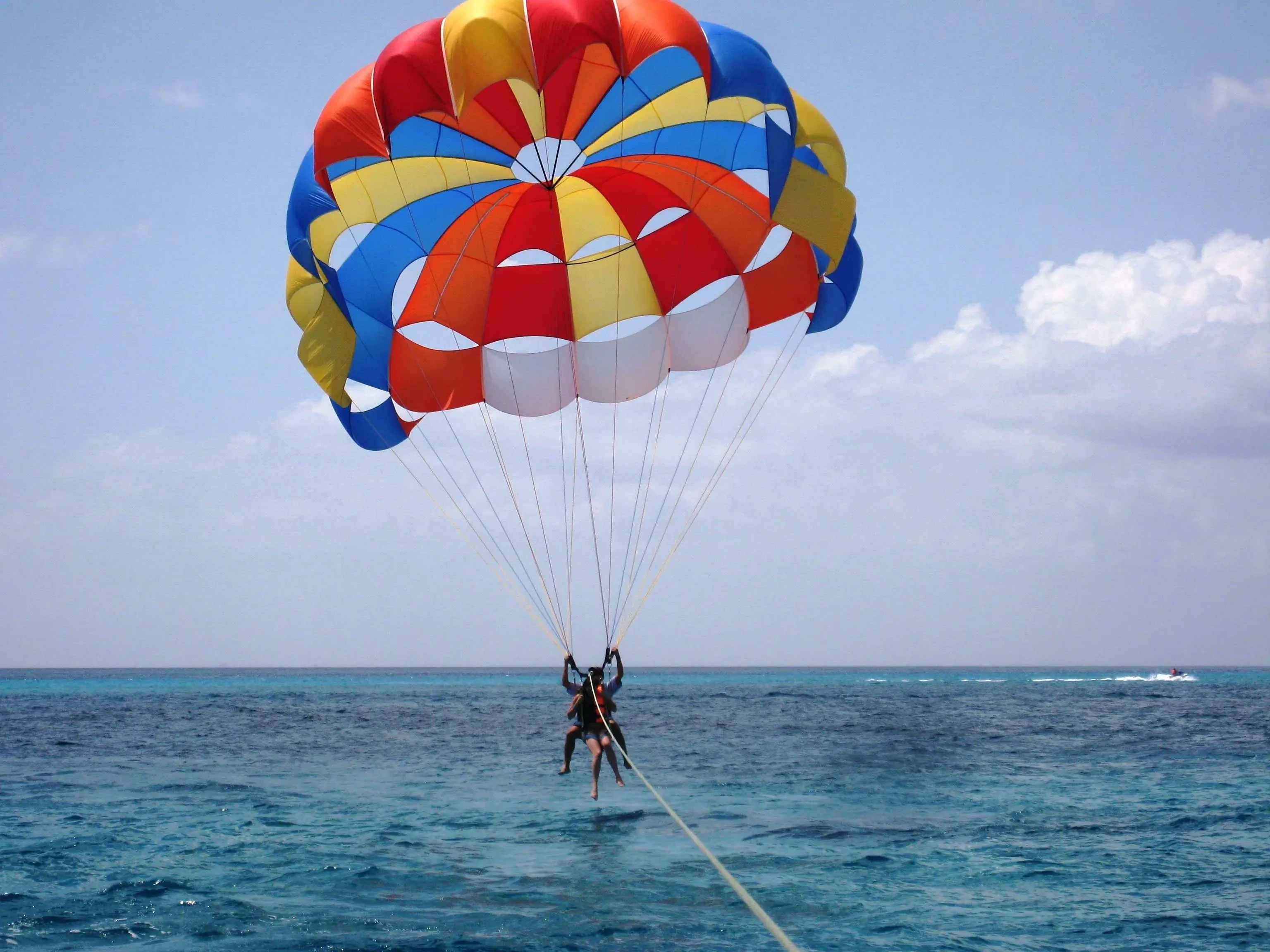 Exciting parasailing activity during a Sharm El Sheikh holiday