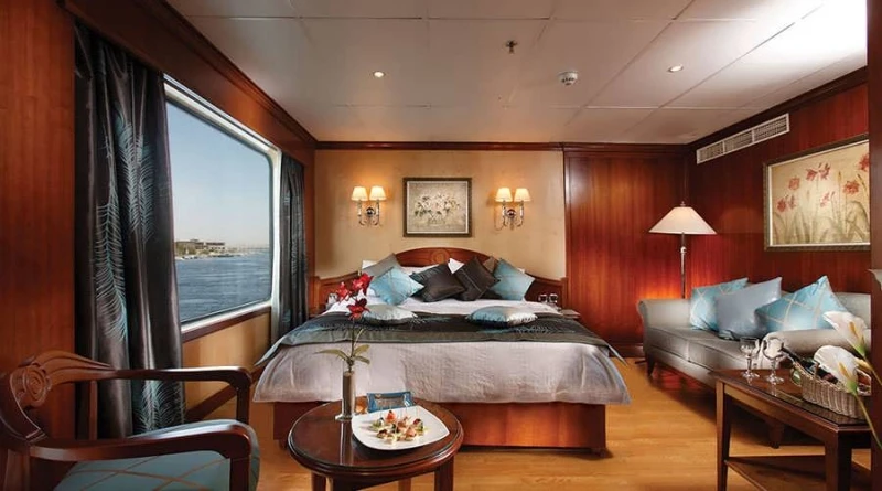 Elegant cabin on a Lake Nasser Nile cruise