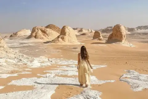 White Desert rock formations