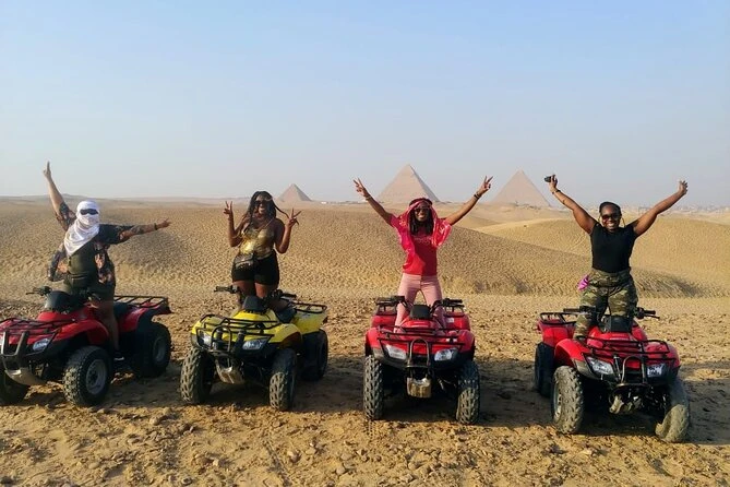 Deaf Accessible Tour to Giza Pyramids with Quad Bike, and Camel Ride