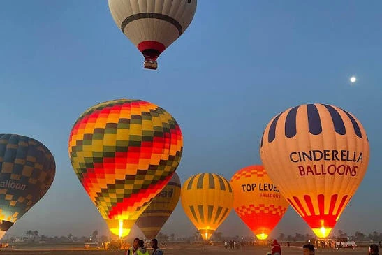 Hot Air Balloon Ride in Luxor, Egypt