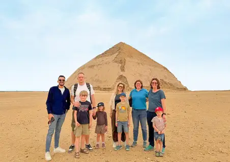 Cairo Layover Tour to Dahshour Pyramids & Felucca Ride