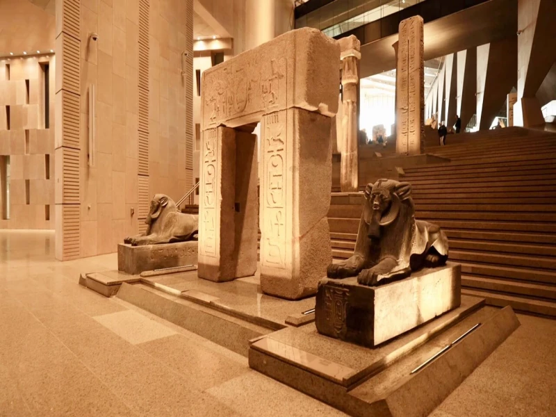 Grand Egyptian Museum impressive modern interior