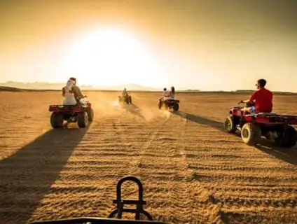 Sunset Desert Safari Excursions Quad Marsa Alam