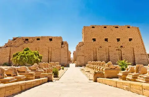 Karnak Temple during Christmas Egypt holiday
