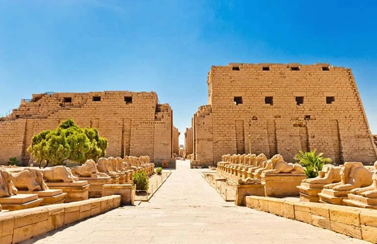 Karnak Temple during Christmas Egypt holiday
