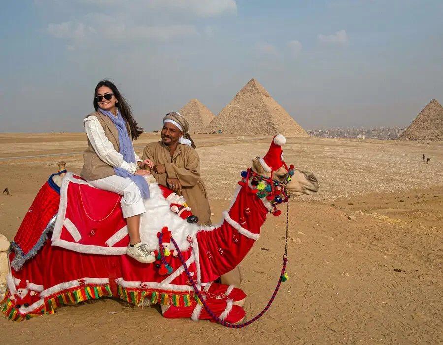 Giza Pyramids during Christmas Tour in Egypt