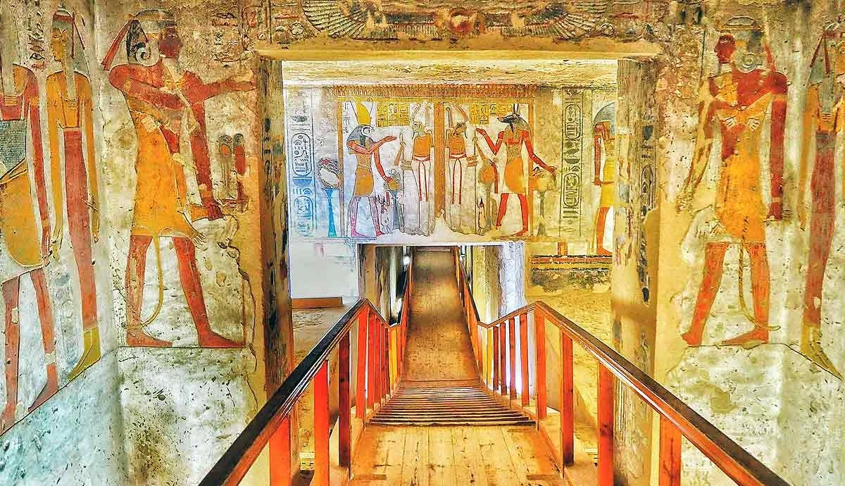 Ancient tombs inside Valley of the Kings