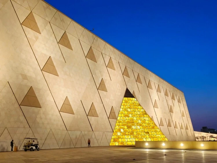 Ancient Egyptian artefacts at the Grand Egyptian Museum