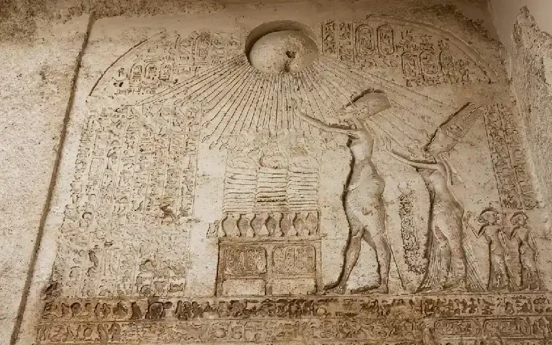 Rock Cut Tombs of Beni Hassan on Nile Valley Cliffs