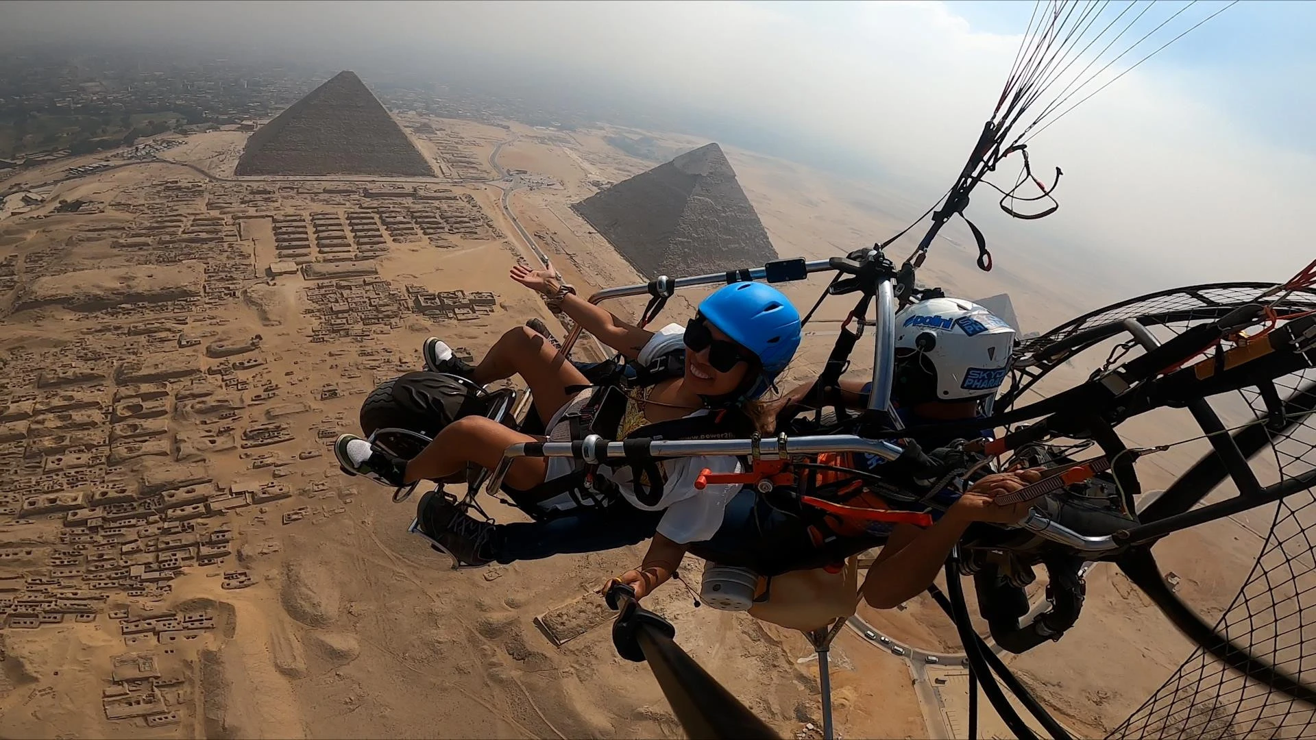 Egypt aerial adventure over the Pyramids