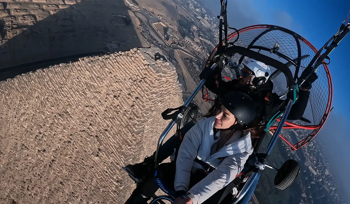 Giza Pyramids Flight Adventure in Cairo
