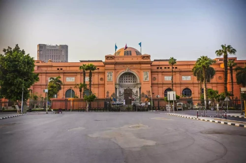 The Egyptian Museum in Cairo from Alexandria Port