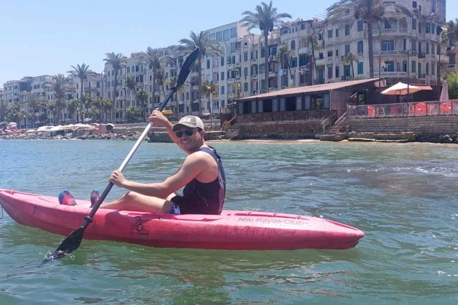 KAYAK ON THE ALEXANDRIA BAHARY BEACH