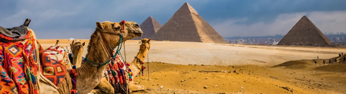 Visit the Giza Pyramids, a top attraction in Egypt