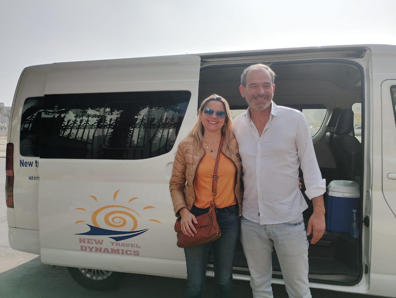 Visitors exploring famous Egyptian temples and archaeological sites