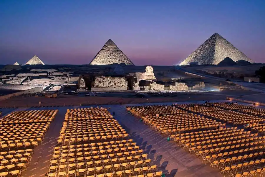 Sound and Light Show in Giza Pyramids
